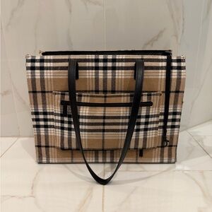 BEIS | The Work Tote in Plaid